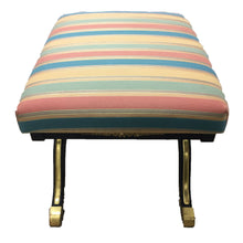 Load image into Gallery viewer, 1920s Vintage Hollywood Regency Painted X-Base Stool-Stool-Antique Warehouse