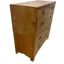 Load image into Gallery viewer, 19th Century English Mahogany Campaign Chest with Secrétaire Drop Front-Chest-Antique Warehouse