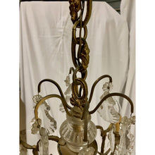 Load image into Gallery viewer, 19th Century French Gilt Brass and Crystal Chandelier - 6 Lights-Chandelier-Antique Warehouse