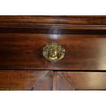 Load image into Gallery viewer, 19th Century French Mahogany Empire Armoire / Cabinet with Brass Mounts and Glass Doors-Armoire-Antique Warehouse