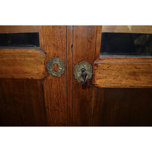 Load image into Gallery viewer, 19th Century French Mahogany Empire Armoire / Cabinet with Brass Mounts and Glass Doors-Armoire-Antique Warehouse