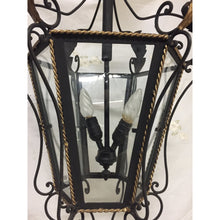 Load image into Gallery viewer, 19th Century Iron & Brass Painted Hanging Lantern-Chandelier-Antique Warehouse
