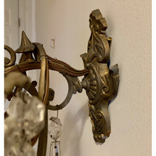 Load image into Gallery viewer, French Louis XV Bronze and Crystal Sconces - 5 Light - a pair-Sconces-Antique Warehouse