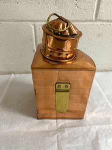Copper Ship's Captain Storm Lantern-Lantern-Antique Warehouse