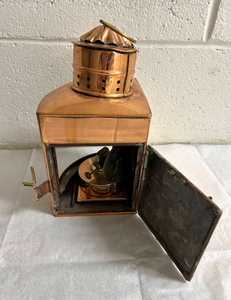 Copper Ship's Captain Storm Lantern-Lantern-Antique Warehouse