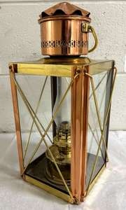 Antique Victorian Copper Storm Lantern-Lantern-Antique Warehouse