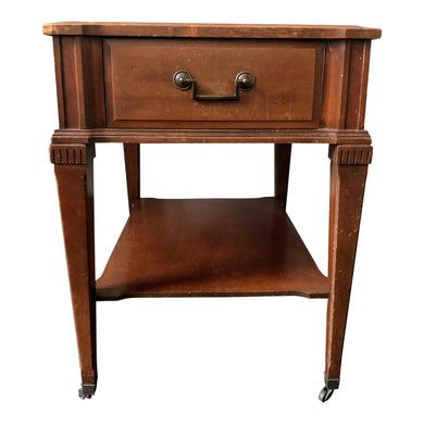 Empire Mahogany and Leather Side Table-Side Table-Antique Warehouse
