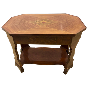 1940's Italian Inlaid Octagon Cocktail | Coffee Tables-Cocktail Table-Antique Warehouse