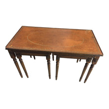 Load image into Gallery viewer, 19th C. French Leather Top Cocktail | Coffee Table with 2 Nested Side Tables -Set of 3 Pieces-Cocktail Table-Antique Warehouse