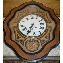 Load image into Gallery viewer, 19th C. French &quot;Oeuil de Boeuf&quot; Eye of the Ox Inlaid Wall Clock-Clock-Antique Warehouse