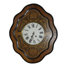Load image into Gallery viewer, 19th C. French &quot;Oeuil de Boeuf&quot; Eye of the Ox Inlaid Wall Clock-Clock-Antique Warehouse