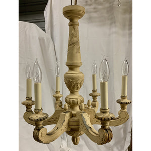19th Century French Carved & Painted Chandelier-Chandelier-Antique Warehouse