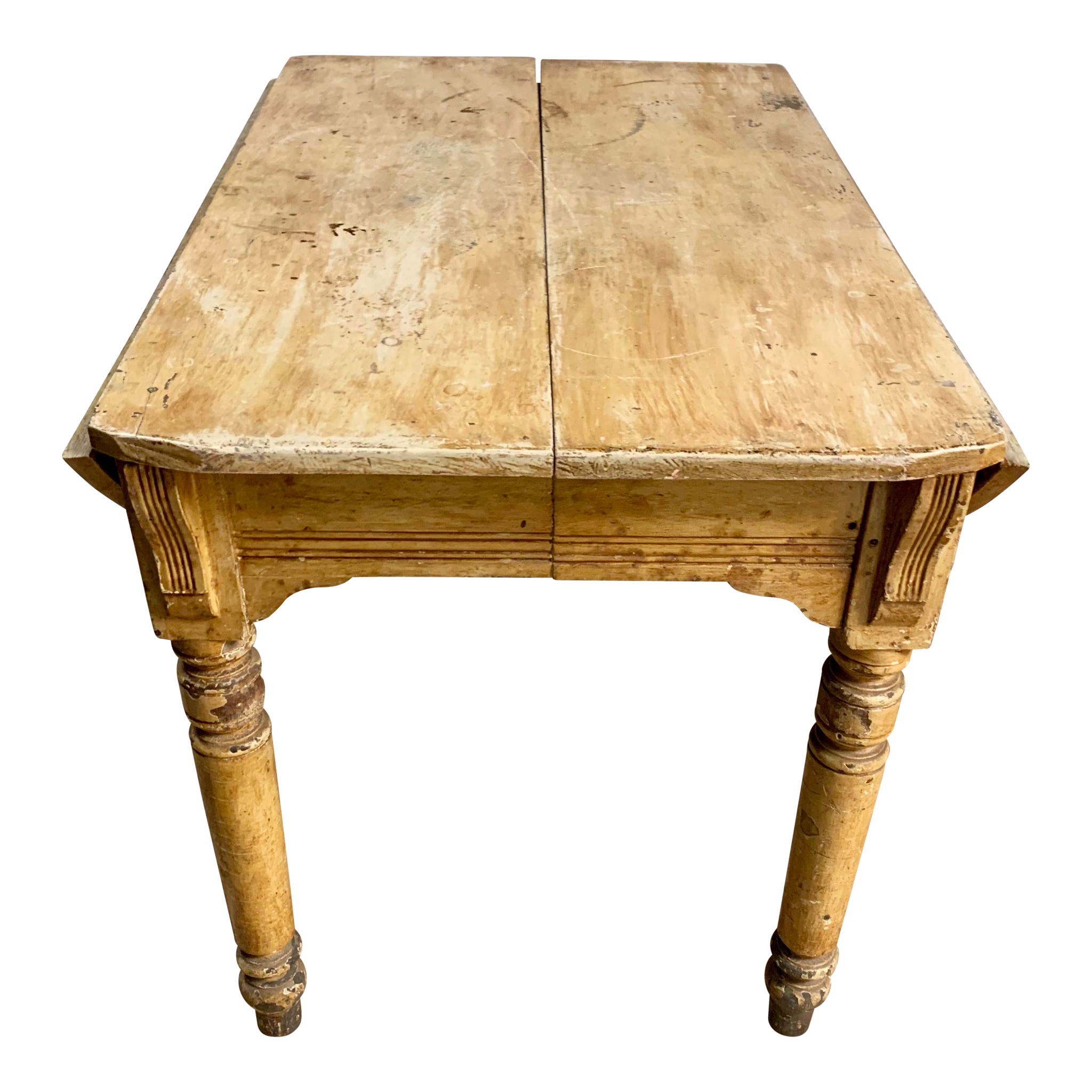 19th Century French Country Oak Dining Table Expandable