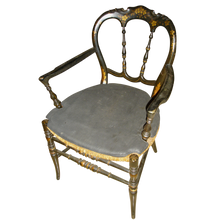 Load image into Gallery viewer, 19th Century French Country Quebec Painted Chairs with Rush Seats -Set of 6 (2 arm, 4 side)-Chairs-Antique Warehouse