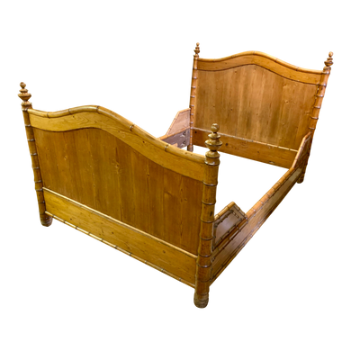19th Century French Faux Bamboo Bed-Bed-Antique Warehouse