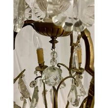 Load image into Gallery viewer, 19th Century French Gilt Brass and Crystal Chandelier - 6 Lights-Chandelier-Antique Warehouse
