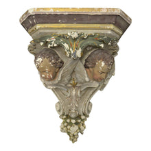 Load image into Gallery viewer, 19th Century French Plaster Bracket / Corbel with Cherubs-Decorative-Antique Warehouse