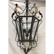 Load image into Gallery viewer, 19th Century Iron &amp; Brass Painted Hanging Lantern-Chandelier-Antique Warehouse