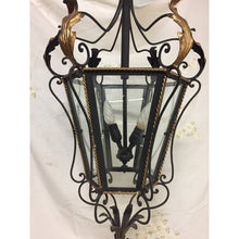 Load image into Gallery viewer, 19th Century Iron &amp; Brass Painted Hanging Lantern-Chandelier-Antique Warehouse