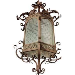 19th Century Moroccan style Iron Lantern-Lantern-Antique Warehouse