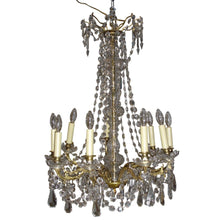 Load image into Gallery viewer, 19th Century Napoleon III French Crystal and Bronze Doré 9-Light Chandelier-Chandelier-Antique Warehouse