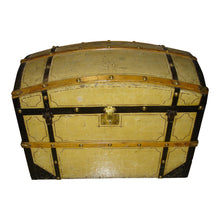 Load image into Gallery viewer, 19th Century Painted Barrel Dome Top Blanket Trunk | Chest-Trunk-Antique Warehouse