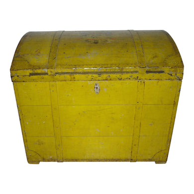 19th Century Painted Dome Top Blanket Chest | Trunk-Chest-Antique Warehouse