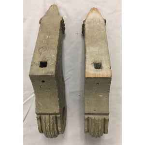 19th Century Painted and Carved Brackets / Corbels - a pair-Decorative-Antique Warehouse