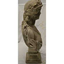 Load image into Gallery viewer, 19th Century Stone Sculpture Bust | Statue on Pedestal-Sculpture-Antique Warehouse