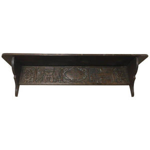 19th Century Wooden Carved Fireplace Mantle / Shelf-Mantle-Antique Warehouse