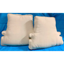 Load image into Gallery viewer, Pair of White Armchair Seat Cushion Pads-Pillows-Antique Warehouse