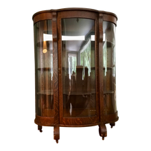 Load image into Gallery viewer, Antique American Bow Glass China Cabinet - Chittendon &amp; Eastman-Cabinet-Antique Warehouse