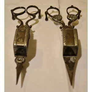Antique Candle Snuffing Scissors, Candle Wick Trimmers-Decor-Antique Warehouse