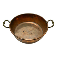 Load image into Gallery viewer, Antique Copper Pan with Brass Handles - 16&quot; Diam.-Bowl-Antique Warehouse