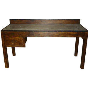 Antique Country Work Table | Island with Stainless Steel Top - 6 feet-Table-Antique Warehouse