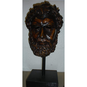 Bronze Head of Poseidon-Sculpture-Antique Warehouse
