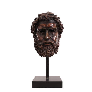 Bronze Head of Poseidon-Sculpture-Antique Warehouse