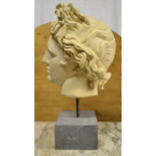 Load image into Gallery viewer, Bust - Sculpted Head Suspended on Stone Base-Sculpture-Antique Warehouse