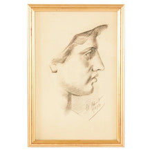 Load image into Gallery viewer, Charcoal Drawing of Woman, by Elisabeth Schimit - 3 of 3-Art-Antique Warehouse