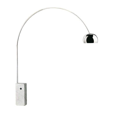 Flos Arco Arch Curved Floor Lamp with Carrara Marble base-Floor Lamp-Antique Warehouse