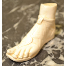 Load image into Gallery viewer, Fornasetti style White Marble Sandaled Roman foot-Decor-Antique Warehouse