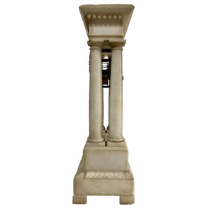 French Charles X Marble and Brass Portico Mantel Clock Circa 1860-Clock-Antique Warehouse