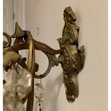 Load image into Gallery viewer, French Louis XV Bronze and Crystal Sconces - 5 Light - a pair-Sconces-Antique Warehouse