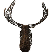 Load image into Gallery viewer, Grapevine Wicker Moose Head-Sculpture-Antique Warehouse