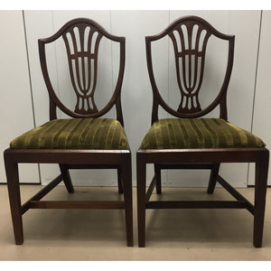 Hepplewhite Shield Back Chairs with Drop-in Seats - a Pair-Chairs-Antique Warehouse