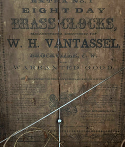 Antique Column Mantle Clock by Van Tassel-Clock-Antique Warehouse
