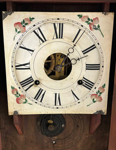 Antique Column Mantle Clock by Van Tassel-Clock-Antique Warehouse