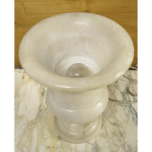 Load image into Gallery viewer, Italian Art Deco White Marble Urn Table Lamp-Lamp-Antique Warehouse