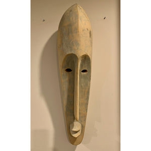 Large Fang Mask with Elongated Face - Hand Carved - 32"H-Sculpture-Antique Warehouse