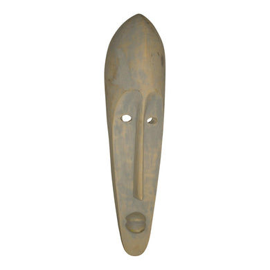 Large Fang Mask with Elongated Face - Hand Carved - 32
